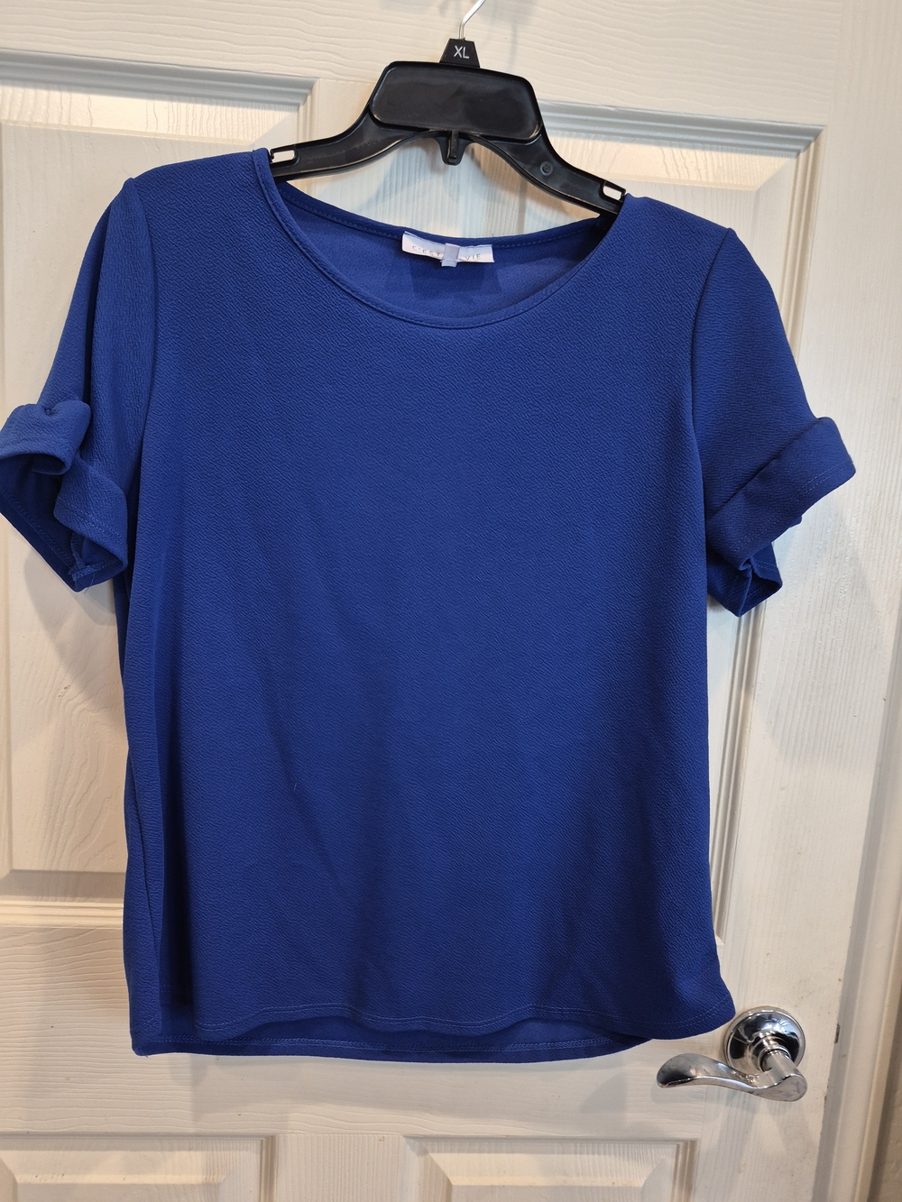 Women’s Short Sleeve Crewneck Top - Blue